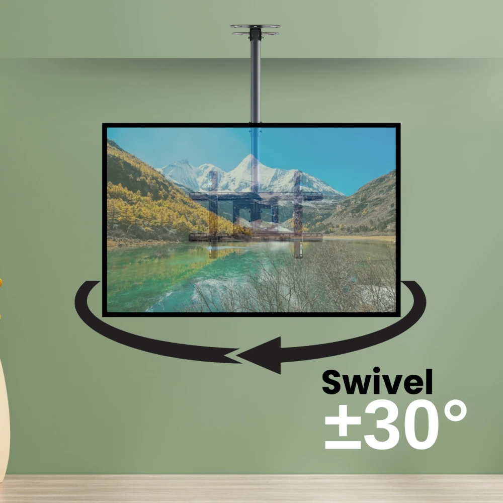 LED Ceiling Mount Stand 32″ to 80″ | Moveable and Adjustable view 6